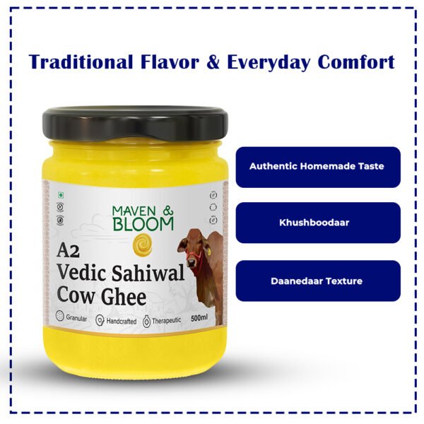 a2 vedic sahiwal cow ghee 500ml