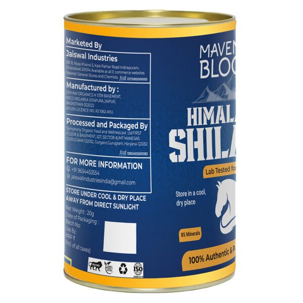 Authentic Himalayan Shilajit Gold Resin for Vitality